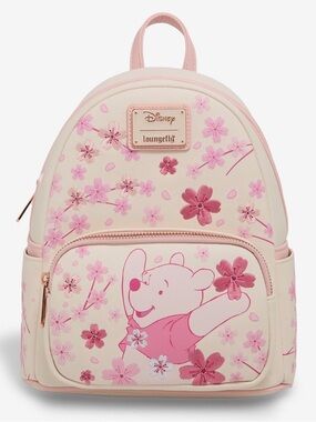 New Loungefly Disney Winnie the Pooh Cherry Blossom Mini Backpack